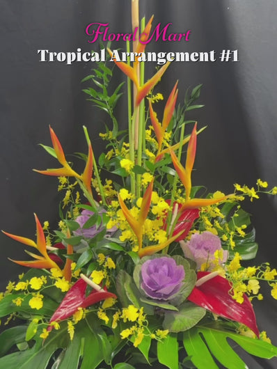 Tropical Flower Arrangement by Floral Mart in Hilo, Hawaii